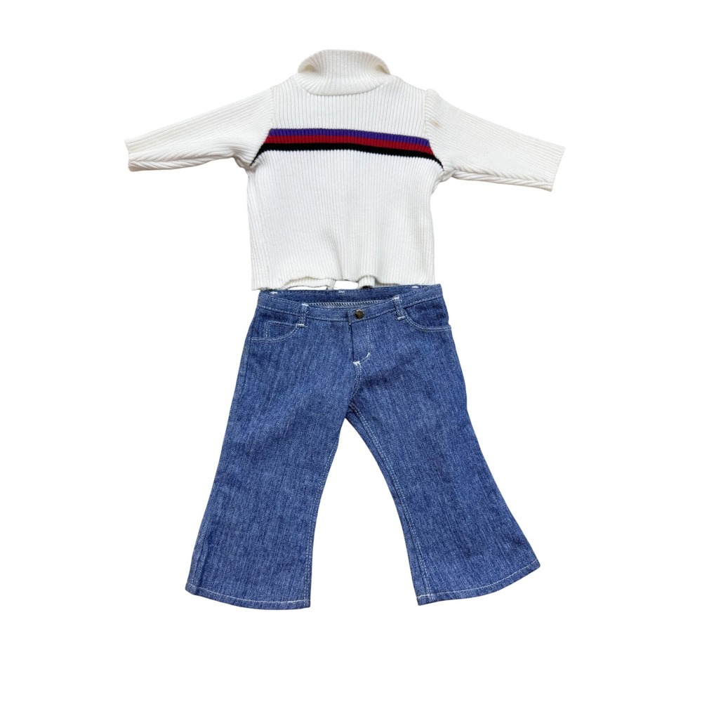 Pleasant Company American Girl Blue Jean Basics II Sweater and Jeans Doll Outfit